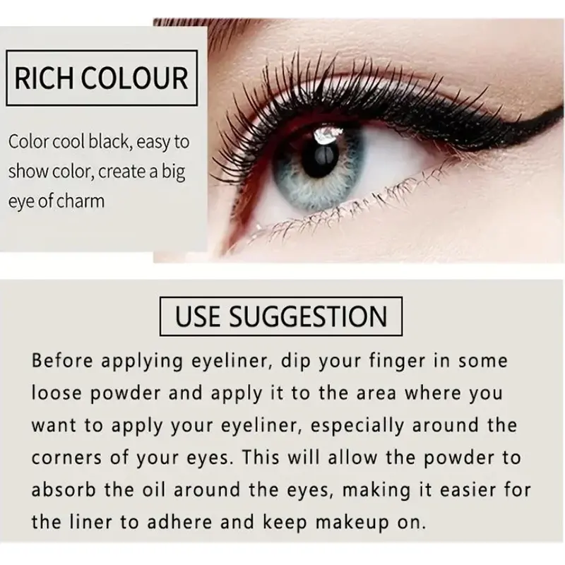 Creamy texture Eyeliner, 1 Count /2 Counts Easy Coloring Sweat Proof High Pier Pencil, Daily Makeup Accessories