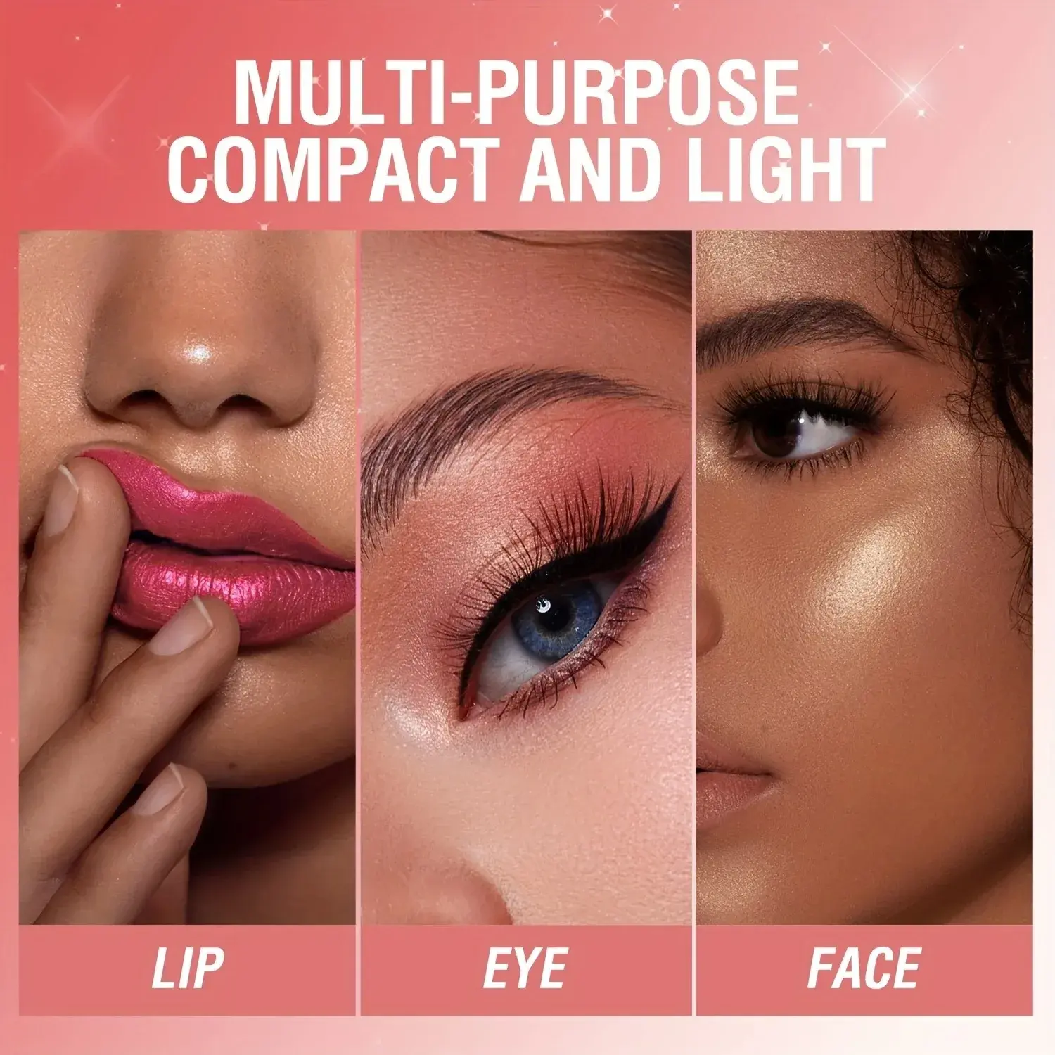 3 in 1 Pearlescent Sparkling Lipstick - Matte Glitter Waterproof Long-Lasting Pearl Shine Lip Gloss for Sexy Makeup Shimmer