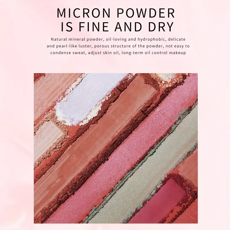 Powdery Pearlescent Brightening Stereo Sculpting Relief Concealer Profile Highlighter Blush eyeshadow Palette