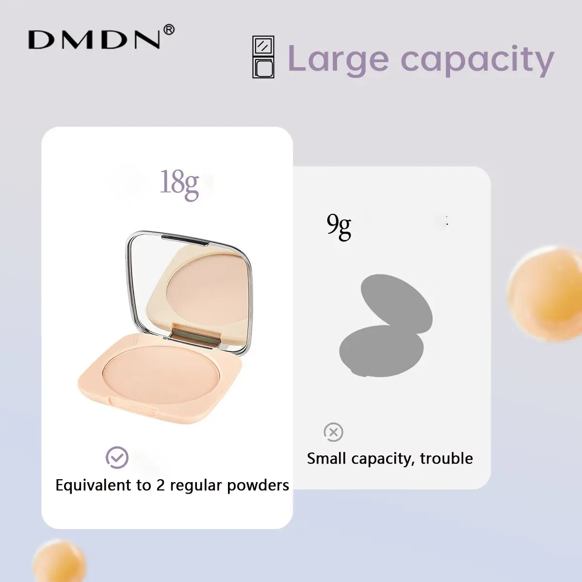 Natural Matte Oil-Control Pressed Setting Powder Large Capacity Waterproof Loose Translucent Nude Face Makeup for Cosmetics