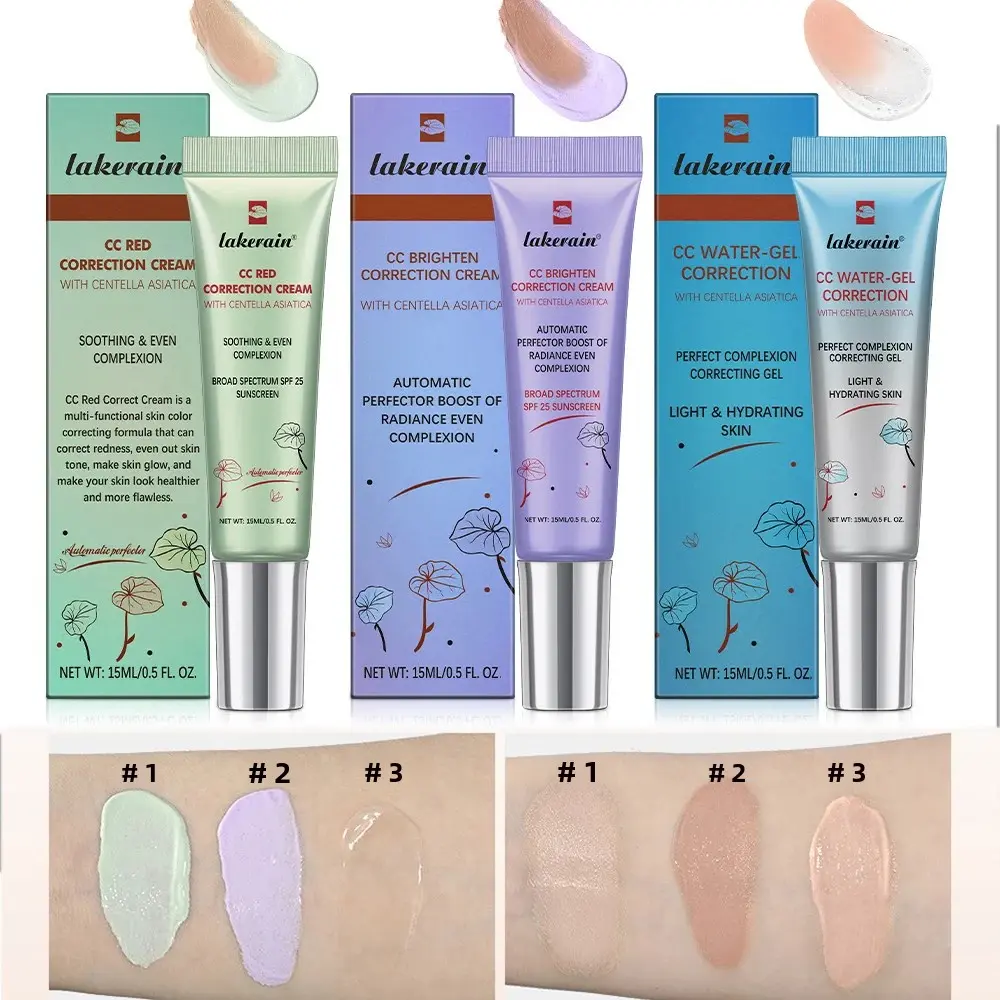 CC Red Correction Cream Full Coverage Liquid Foundation Waterproof Long-Lasting Redness Corrector Korean Cosmetic Face Makeup