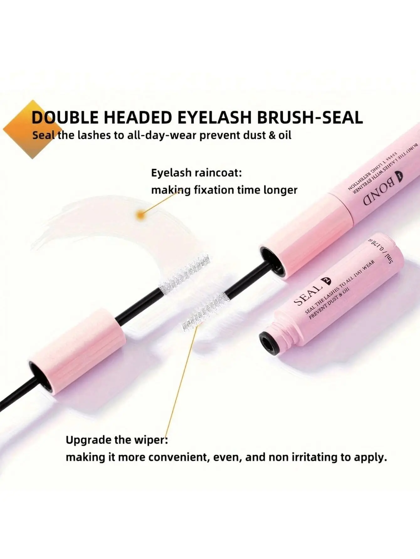 Lash Bond and Seal 10ml Individual Lashes Glue and Seal Super Strong Hold DIY Lash Extension and Lash Glue Remover 5ml Kit Hold