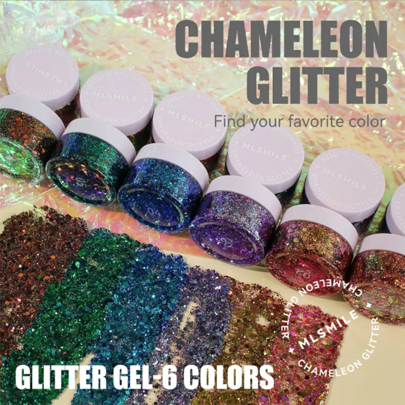 Chameleon Glitter eyeshadow Gel Face body Lip Hair Glitter show stage