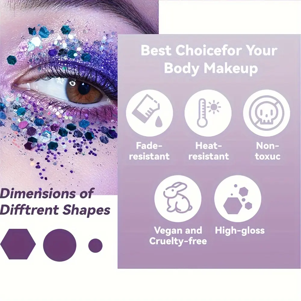 Chameleon Glitter eyeshadow Gel Face body Lip Hair Glitter show stage