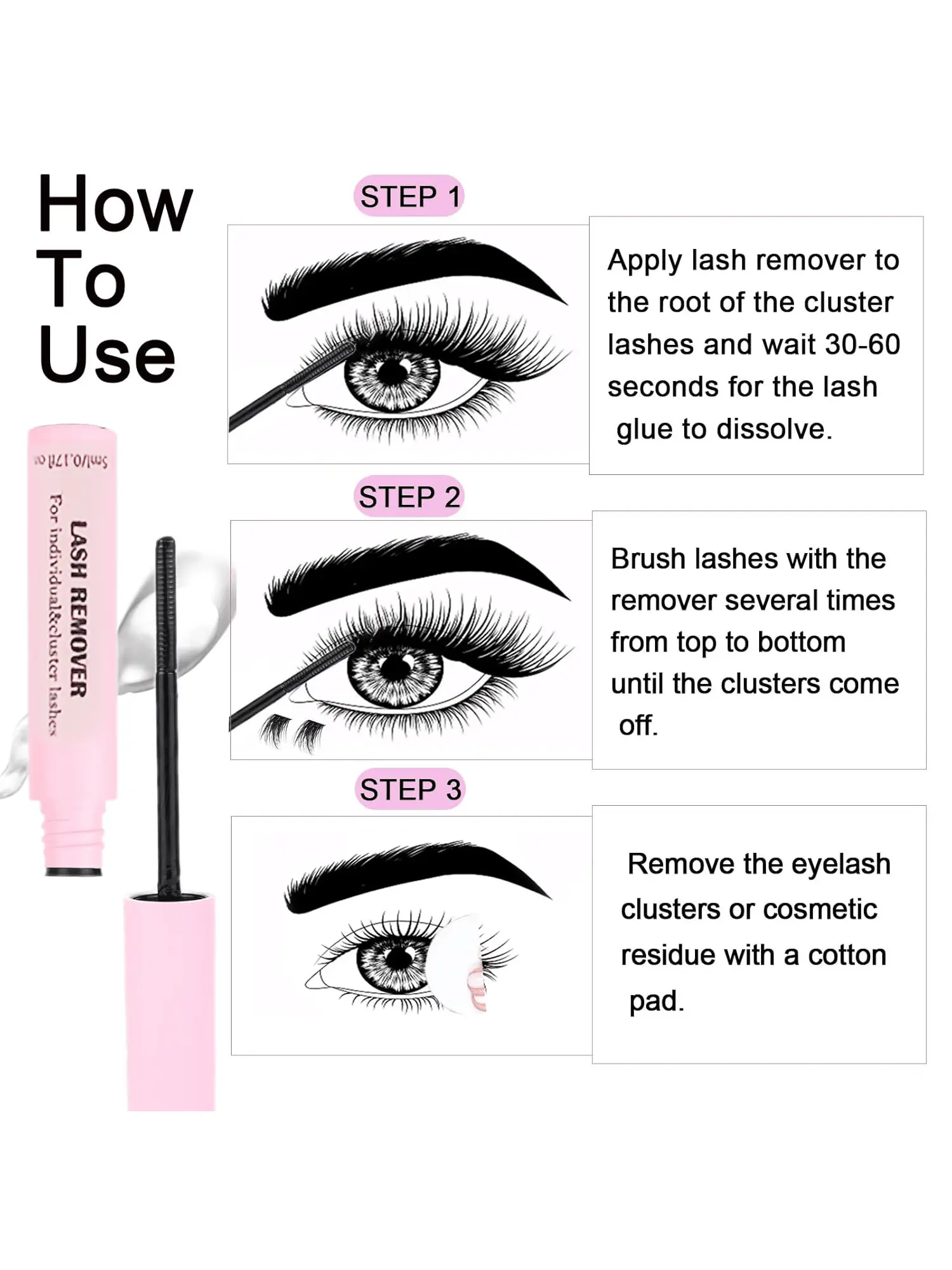 Lash Bond and Seal 10ml Individual Lashes Glue and Seal Super Strong Hold DIY Lash Extension and Lash Glue Remover 5ml Kit Hold
