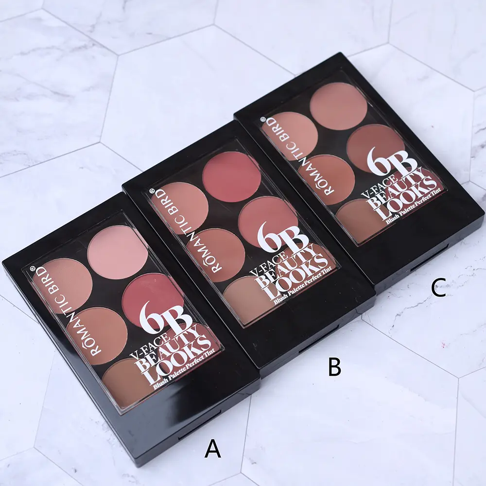 6-Color Blush & Contouring All-In-One Palette Pearlescent Matte Powder Makeup Set for Enhanced Natural Look