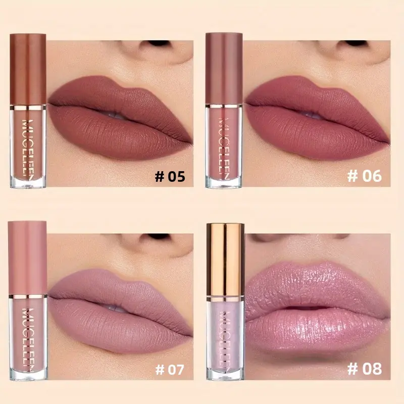 12 Color Matte Liquid Lipstick Kit Long-Lasting Non-Stick Waterproof Korean Makeup Lip Gloss for Women