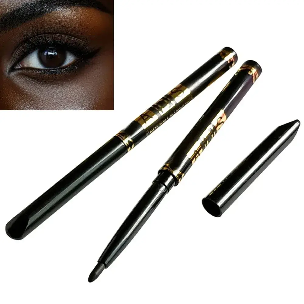 2/3pcs Long-Lasting Waterproof Black Eyeliner Pencils Smudge & Sweat Proof for Bold Eye Makeup
