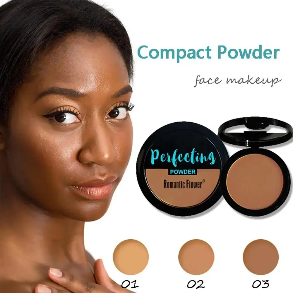 3-color Dark Powder Bronze Powder Dark Skin Foundation Oil Control Concealer Brighten The Face Create Three-dimensional Makeup