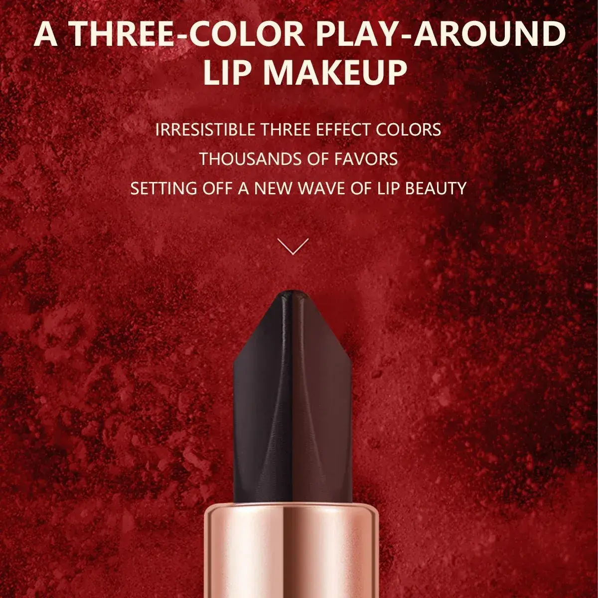 3 Color Non-Stick Lipstick Waterproof Long-Lasting Liquid Tint Moisturizing Tear-Off Lip Stain Color-Holding Formula