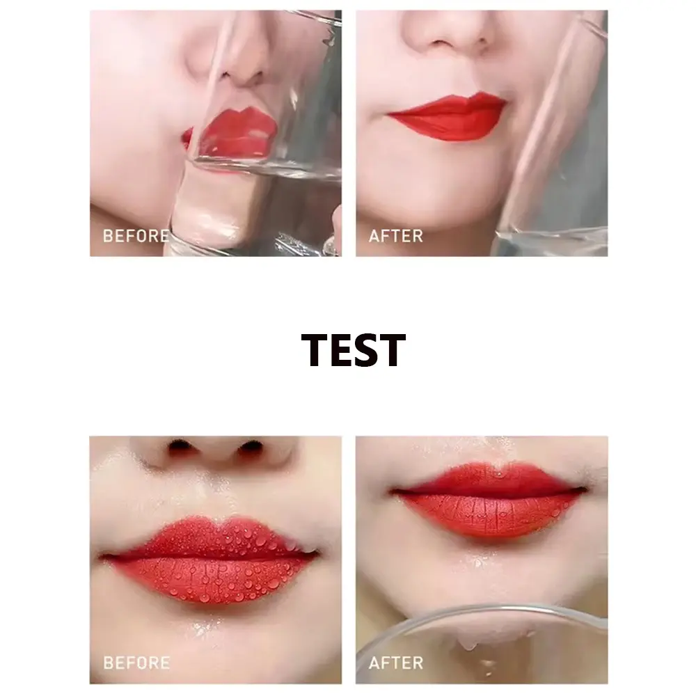 3 Color Non-Stick Lipstick Waterproof Long-Lasting Liquid Tint Moisturizing Tear-Off Lip Stain Color-Holding Formula
