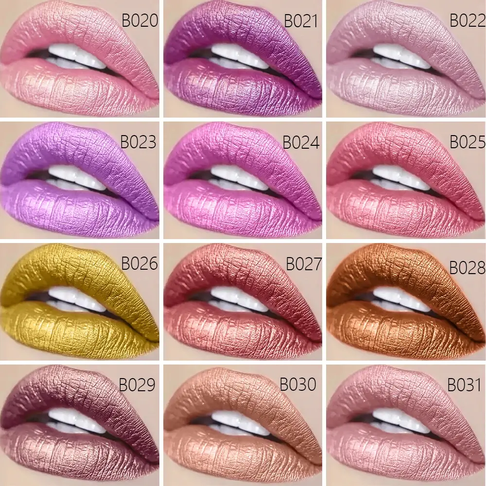 Mother Day Gift Makeup Beauty Matte Lipstick New Brand Cute Long Lasting Waterproof Lipstick Gliter Nude Colors
