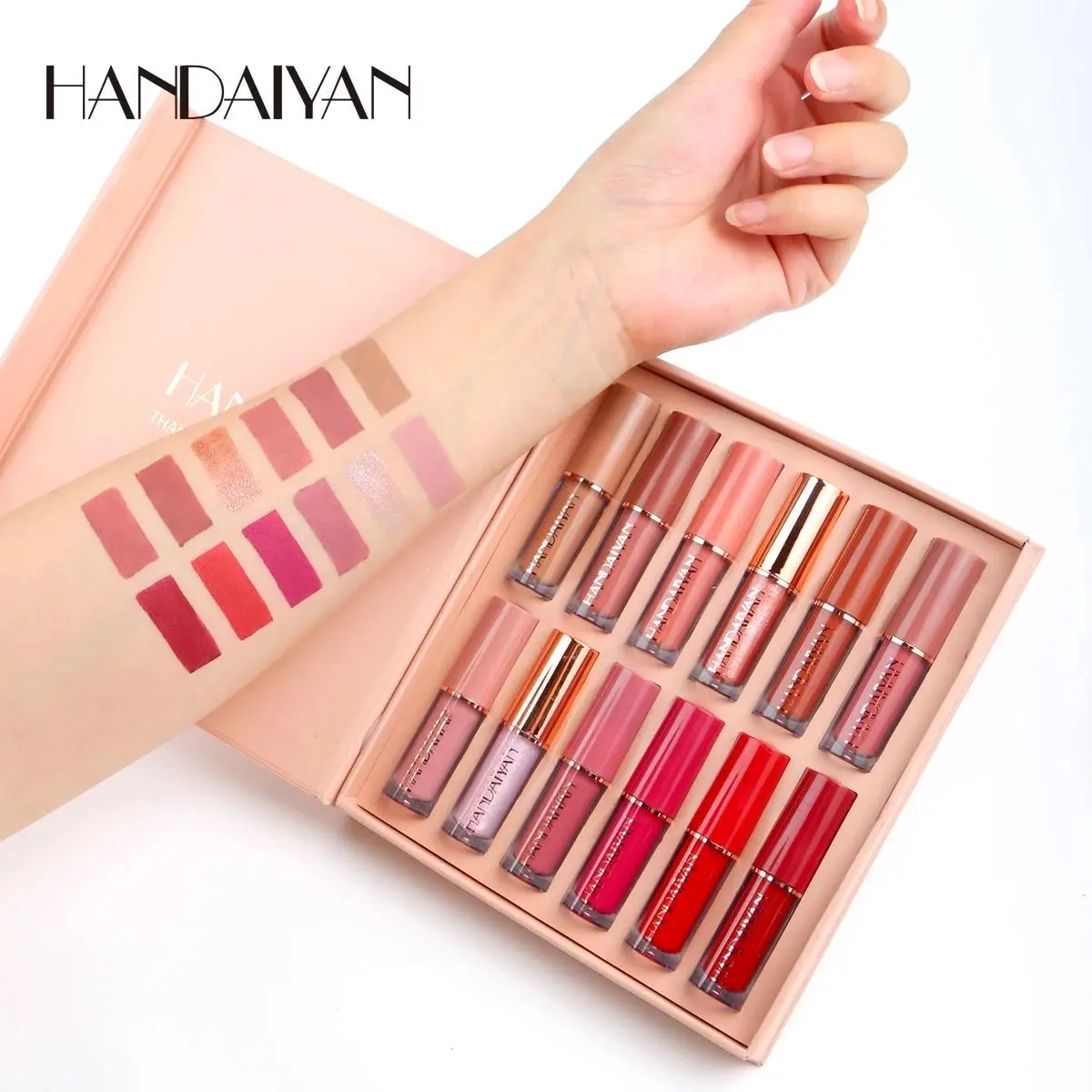 12 Colors Matte Liquid Lipstick Set Long Lasting Waterproof Non Transfer Lip Gloss Makeup Kit For Women Beauty