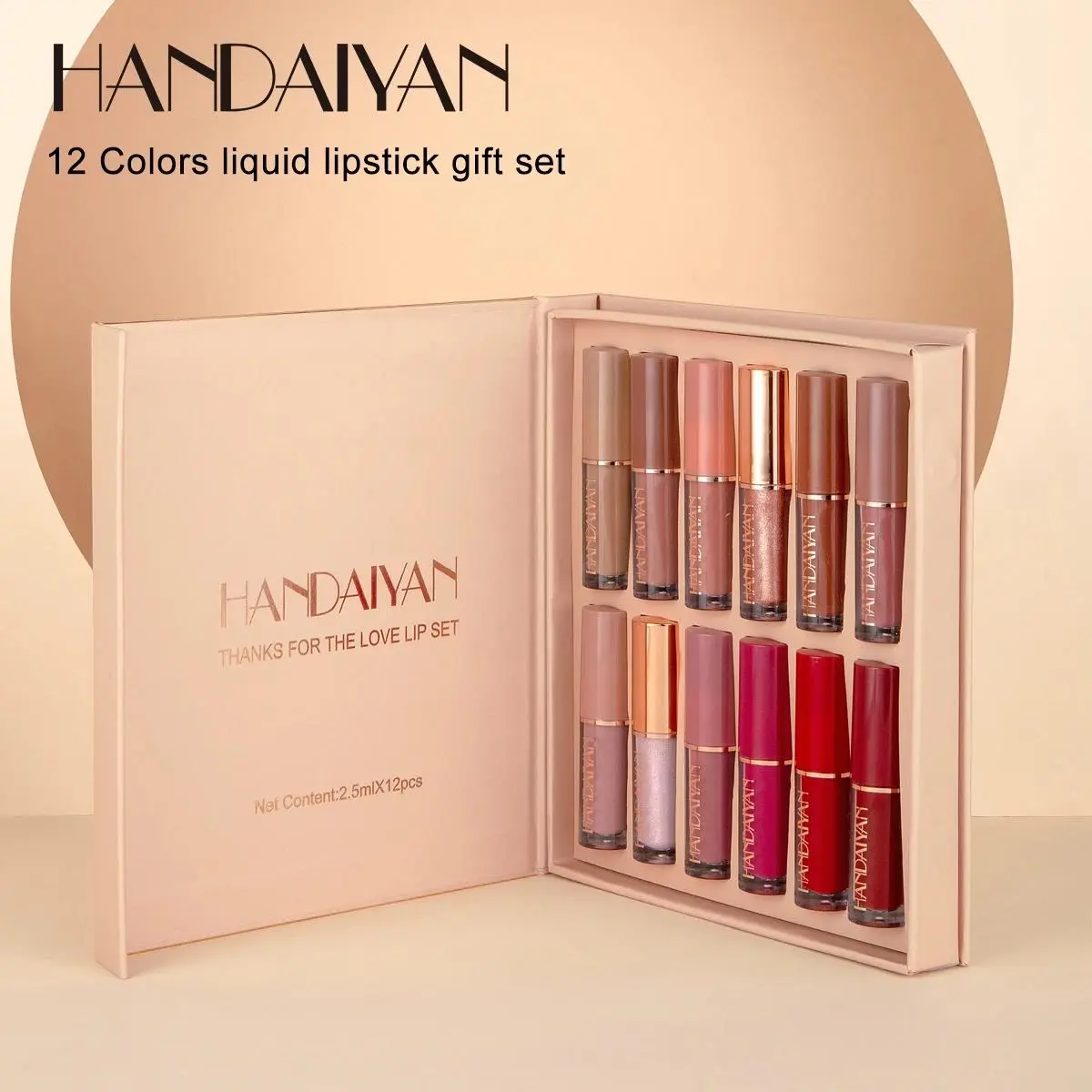 12 Colors Matte Liquid Lipstick Set Long Lasting Waterproof Non Transfer Lip Gloss Makeup Kit For Women Beauty