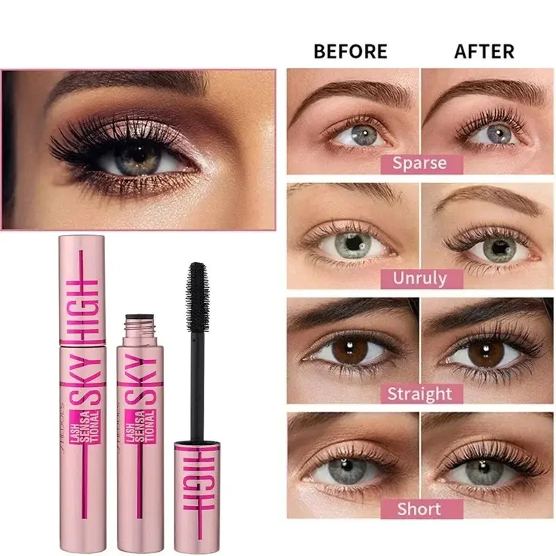Eyelashes Lengthening Mascara Waterproof Long Lasting Silky Lash Black Eyelashes Extension Make Up Beauty Eye Korean Cosmetics