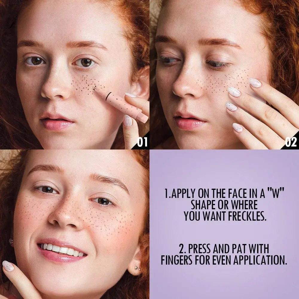 Waterproof Natural Look Freckle Pen Concealer Easy Dot Makeup Tool Cosmetic Fake Freckles for Beauty Enhancement Wholesale