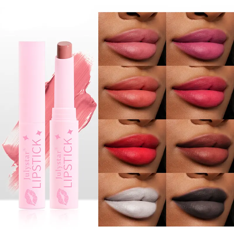 Velvet Matte Lipstick Natural Long Lasting Waterproof Moisturizing Lip Ink Black Halloween Make Up Women Huda Beauty Cosmetics