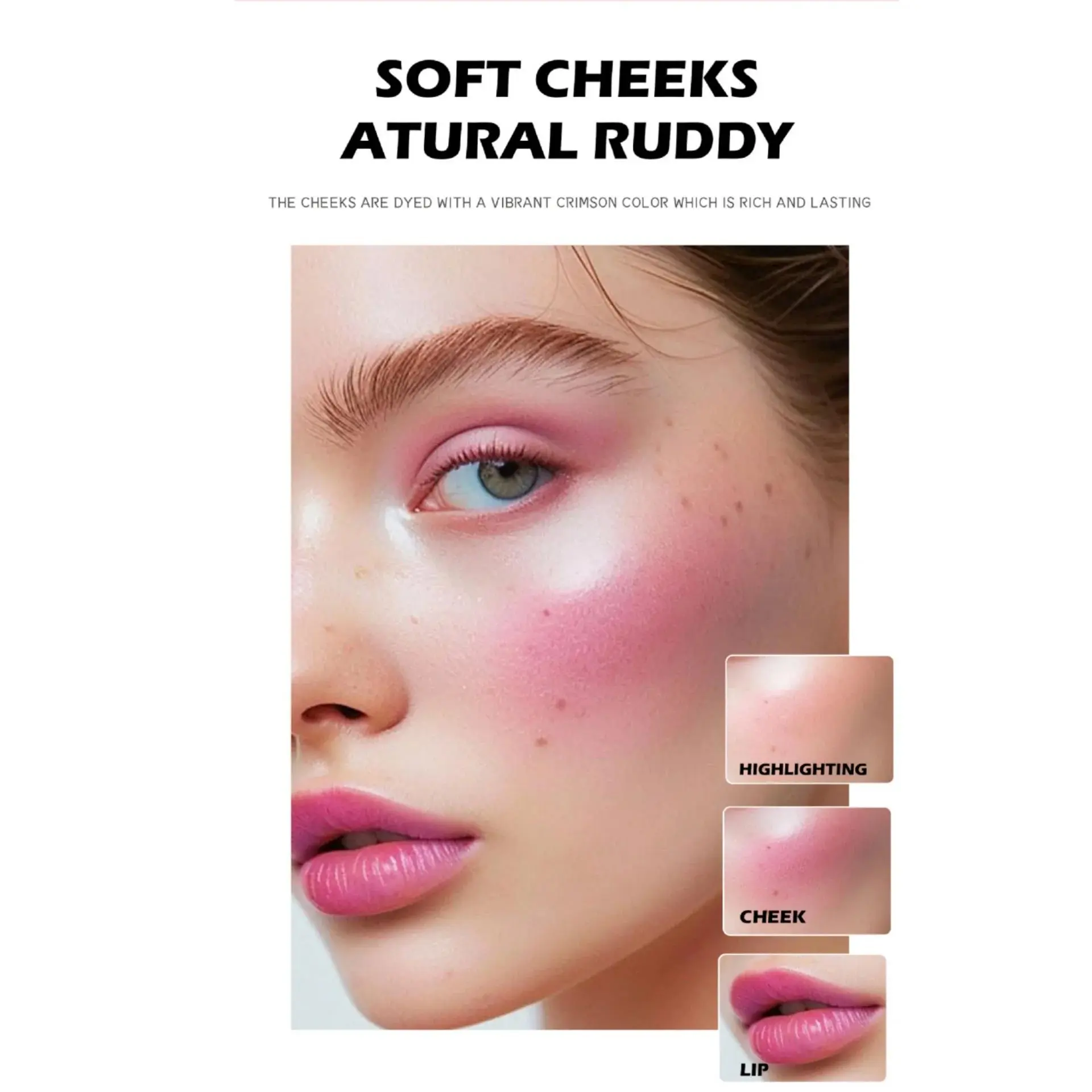 Waterproof Blush Highlighter Stick 8 Colors Creamy Cheek Makeup Long Lasting Face Contouring Love Shape Beauty