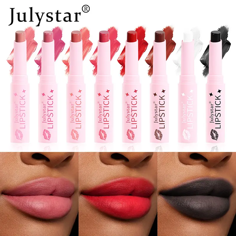 Velvet Matte Lipstick Natural Long Lasting Waterproof Moisturizing Lip Ink Black Halloween Make Up Women Huda Beauty Cosmetics