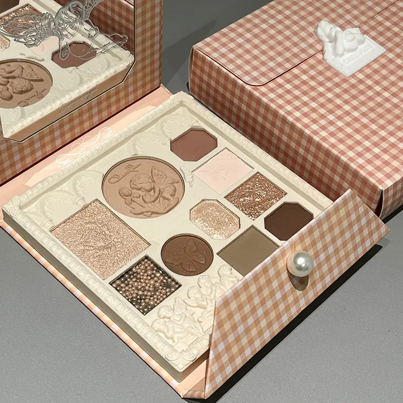 Cheerflor Angel Sculpting Eyeshadow Blush Highlighter Palette Waterproof Long Lasting Natural Makeup Look K Beauty Combo