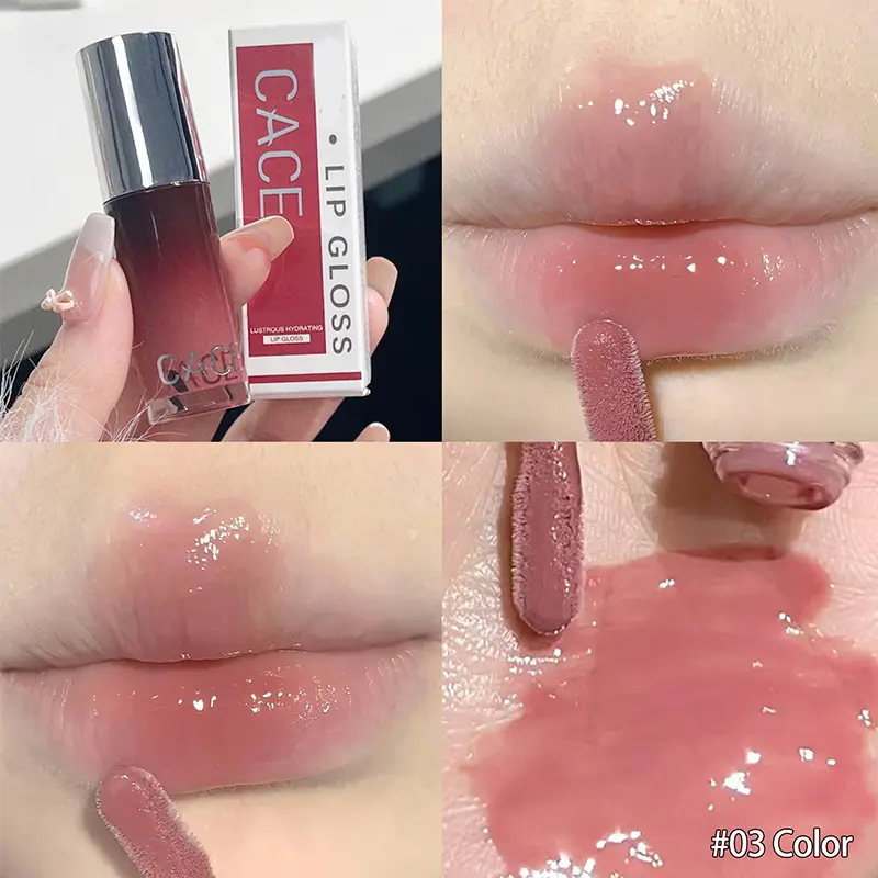 Mirror Lip Glaze Watery Lip Gloss Waterproof Lasting Liquid Lipstick High Shine Lip Tint Beauty Makeup Lips Cosmetic For Women