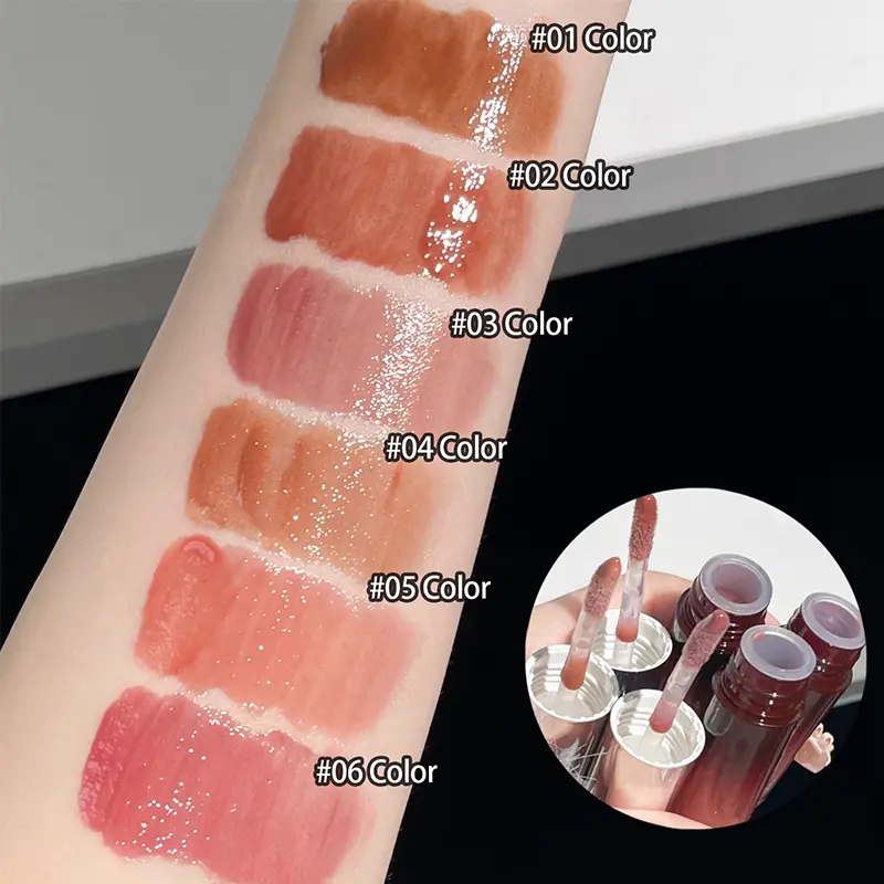 Mirror Lip Glaze Watery Lip Gloss Waterproof Lasting Liquid Lipstick High Shine Lip Tint Beauty Makeup Lips Cosmetic For Women