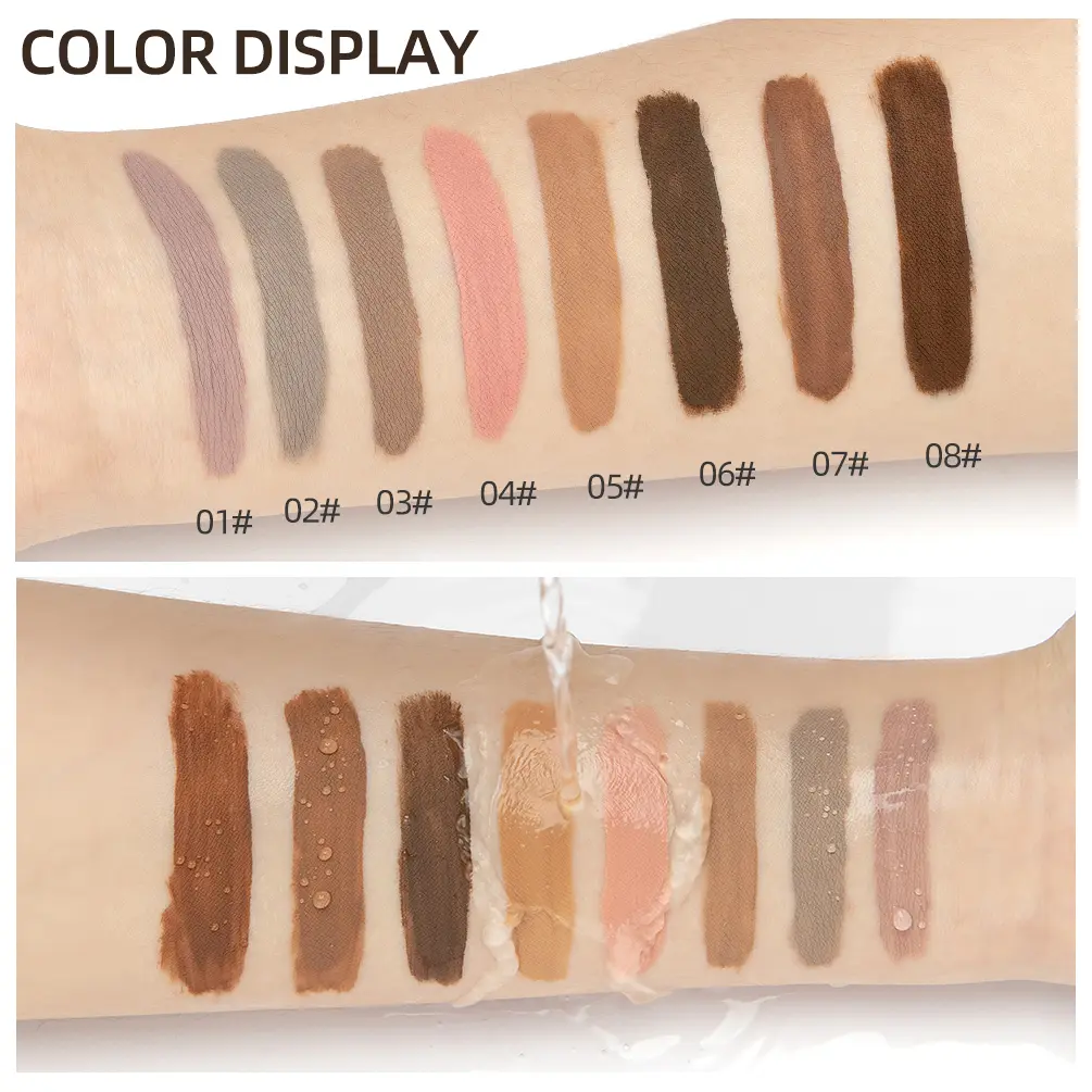 QIBEST Matte Liquid Eyeshadow Pigment Eyes Makeup Colorful Eye Shadow Stick Waterproof Long Lasting Eyeshadow Maquiagem Beauty