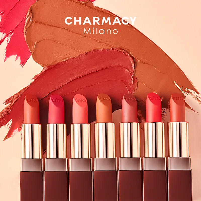 CHARMACY 15 Colors Soft Satin Matte Lipstick Easy To Wear Sexy Red Lip Stick Waterproof Long Lasting Lipsticks Beauty Cosmetic