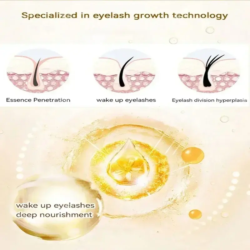 Witness eyelash growth! Growth liquid, thick thin and easy to brush out