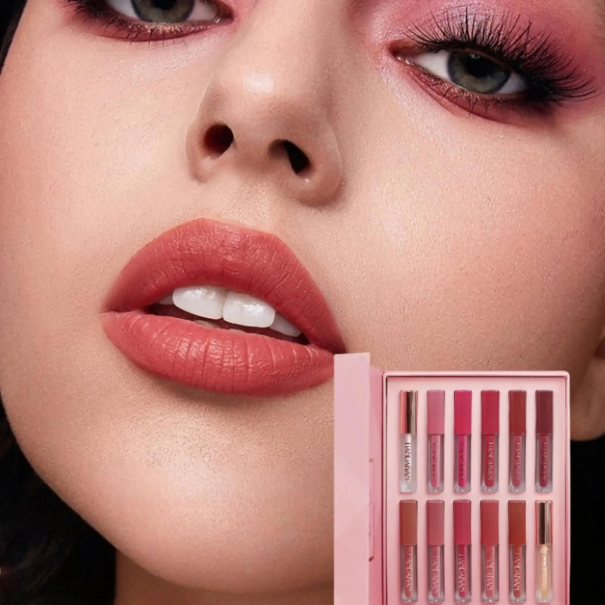 12 Shades Velvet Lipstick Set Nude Matte Lip Gloss Long Lasting Waterproof Smudge Proof Beauty Makeup Kit