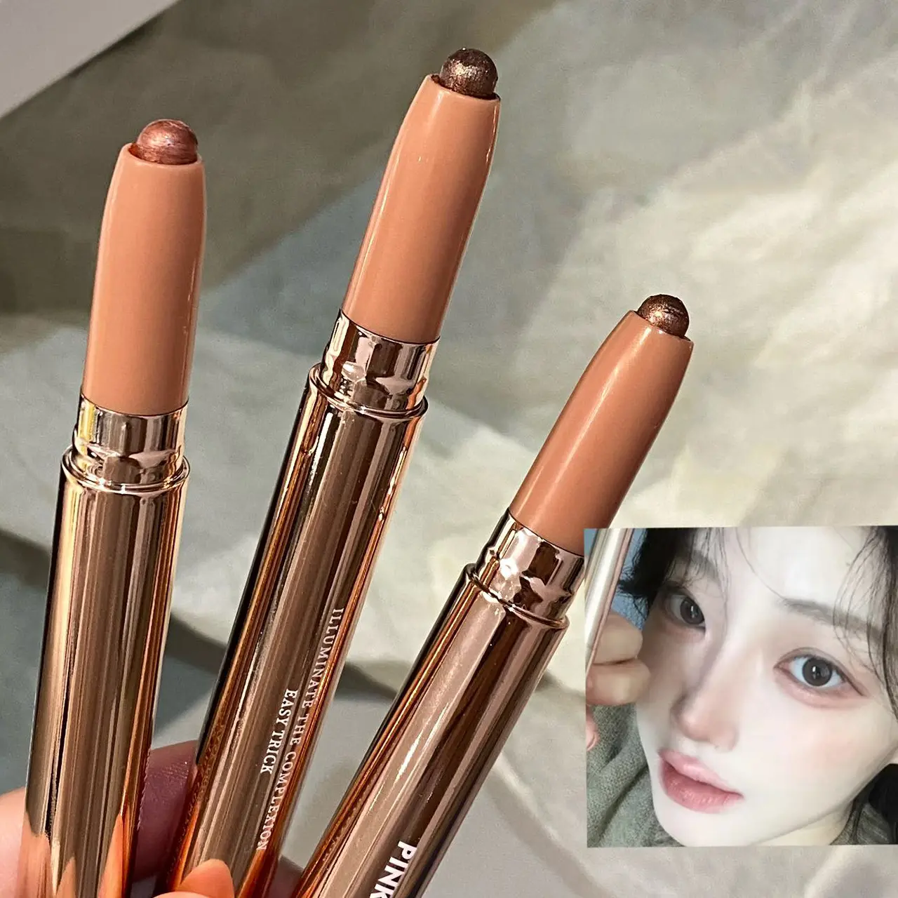 Shiny Eyeliner Pencil Pink Gold Brown Glitter Eye Shadow Lying Silkworm Pen Highlighter Waterproof Beauty Cosmetics Women Makeup