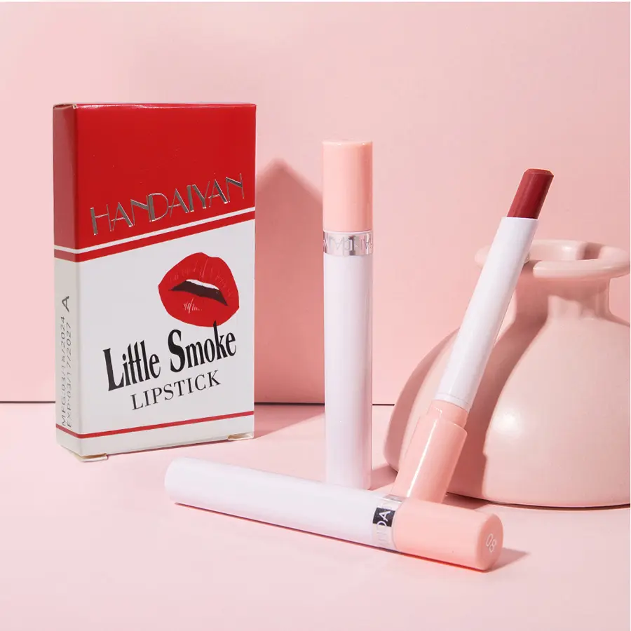 4 Pcs Cigarette Lipsticks Set Long Lasting Make Up For Women Korean Beauty Cosmetics Matte Lipsticks Waterproof Long lasting