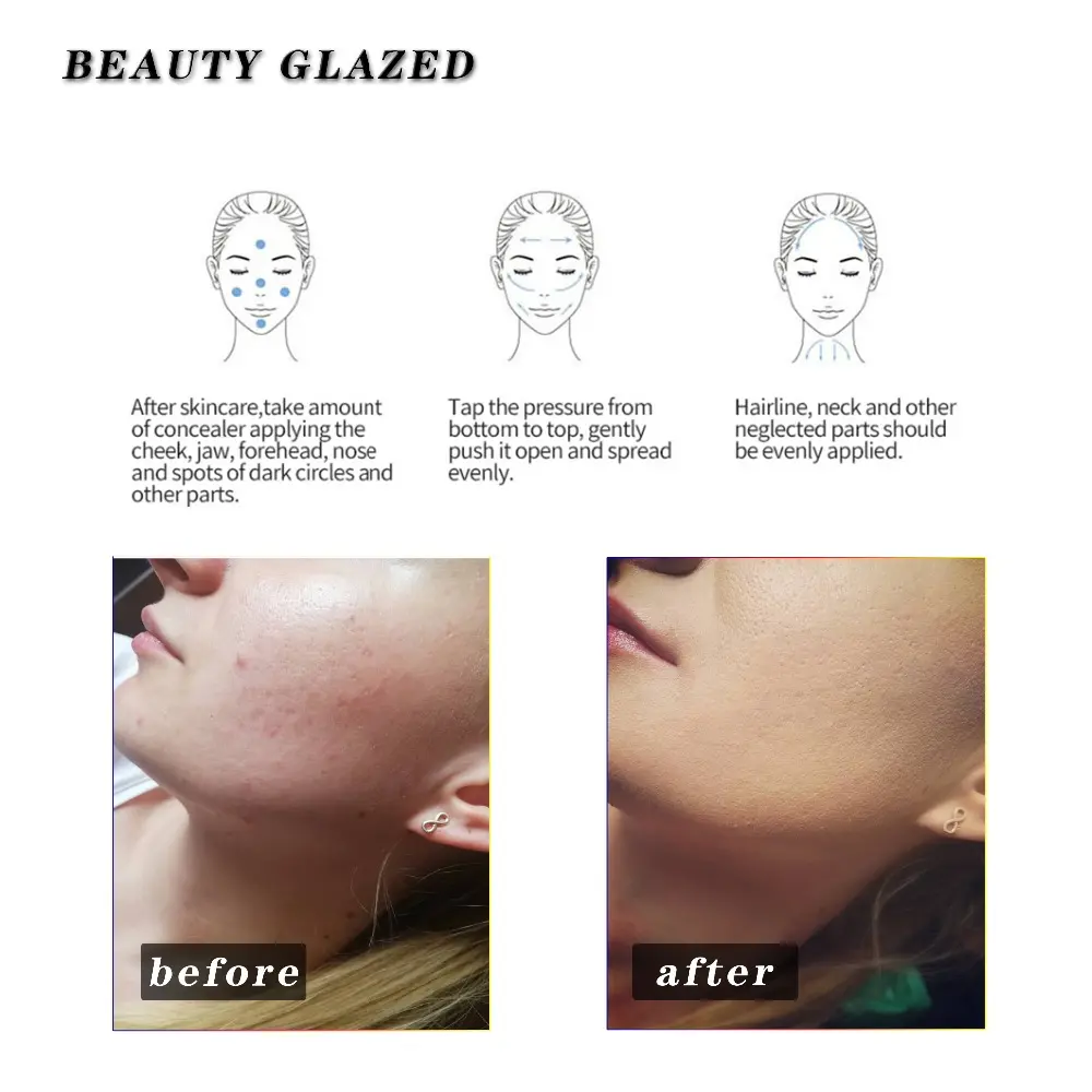 Beauty Glazed Concealer Palette Cream Base Makeup Cover Foundation Primer - Base Makeup Beauty