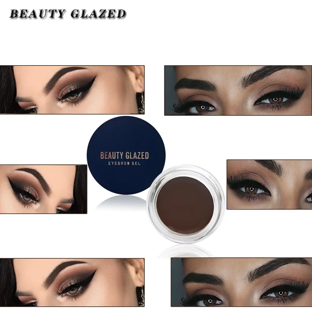 BEAUTY GLAZED 5 Colors Matte Longlasting Waterproof Liquid Eyebrow Gel Makeup Eyebrows Cosmetics
