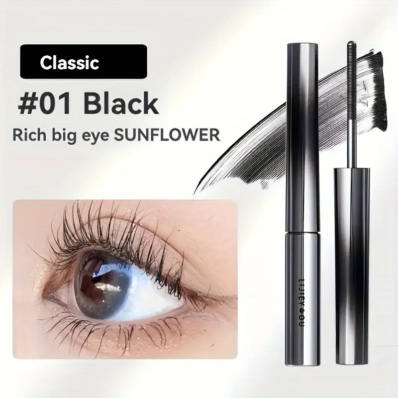 pipe Mascara Lash Lengthening Curling Thick Mascara Non-smudg Natural Waterproof Quick Dry Long Lasting Eye Makeup Cosmetics