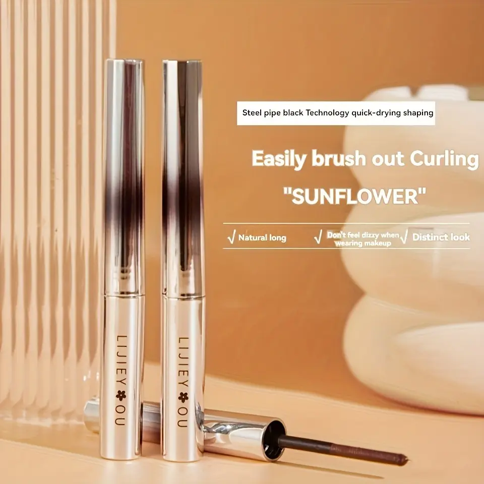 pipe Mascara Lash Lengthening Curling Thick Mascara Non-smudg Natural Waterproof Quick Dry Long Lasting Eye Makeup Cosmetics