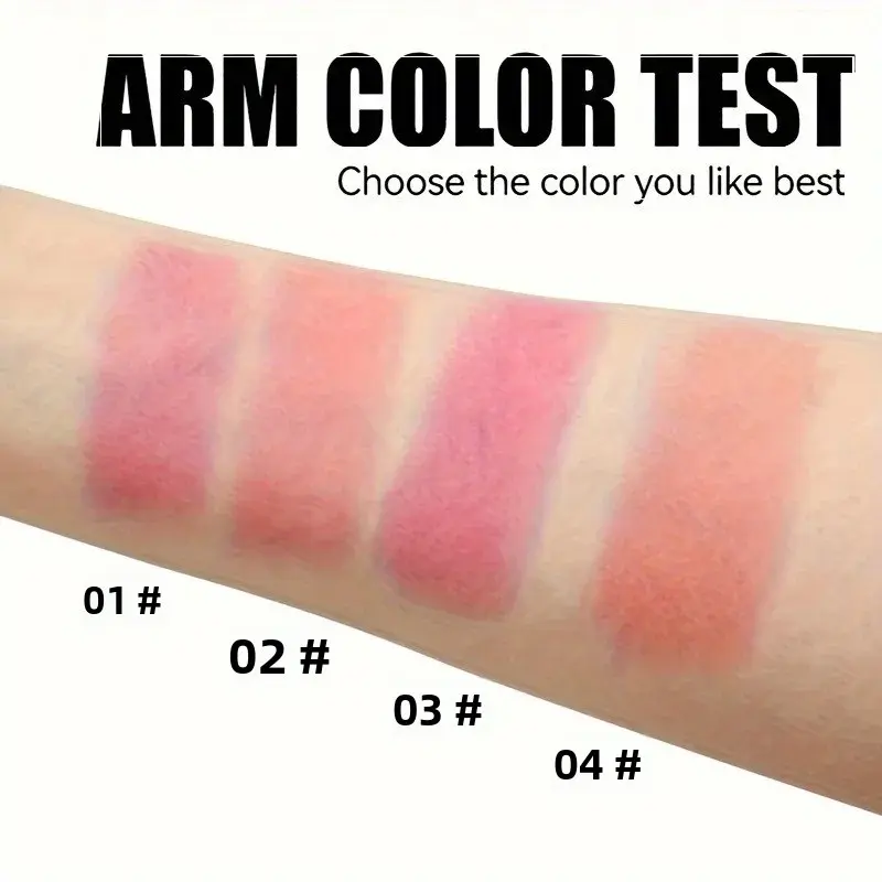 4 Color Multi-Purpose Jelly Blush Stick Lip And Cheek Stick Sheer Tint Cooling Water Blush Long-Lasting Natural Look Makeup