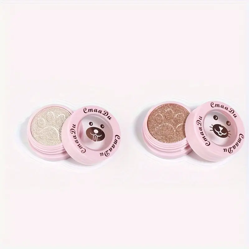 2PCS/Set Long-Lasting Shining Eyeshadow Pearlescent Shimmer Eye Shadow Highlighter Beautiful Eye Brightening Makeup