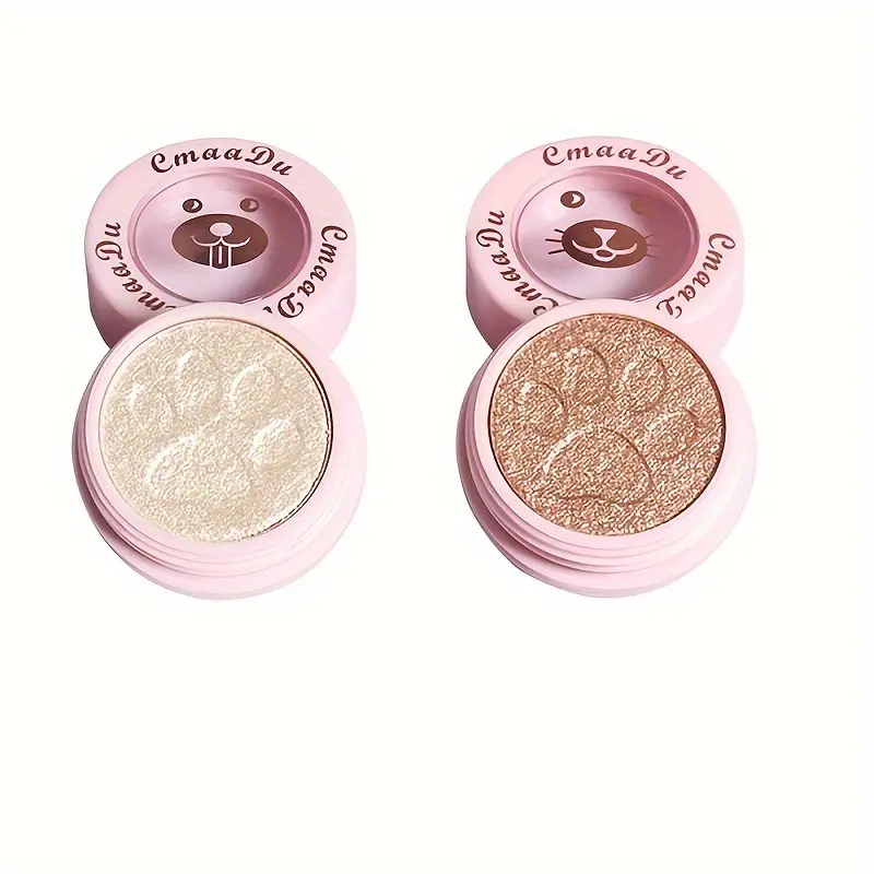 2PCS/Set Long-Lasting Shining Eyeshadow Pearlescent Shimmer Eye Shadow Highlighter Beautiful Eye Brightening Makeup