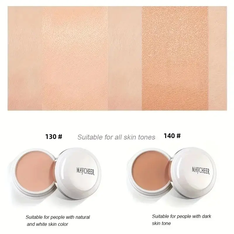 MAYCHEER Full Coverage Concealer Cover Anti-Dark-Circle & Freckle Long-Lasting Waterproof Foundation Face Makeup Base Cosmetic