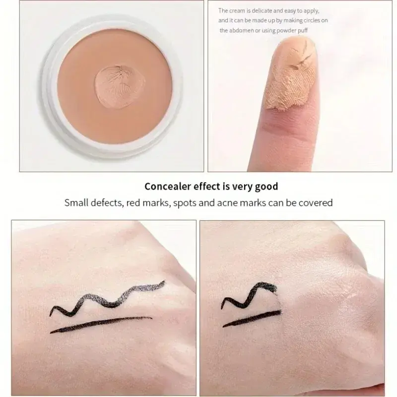 MAYCHEER Full Coverage Concealer Cover Anti-Dark-Circle & Freckle Long-Lasting Waterproof Foundation Face Makeup Base Cosmetic