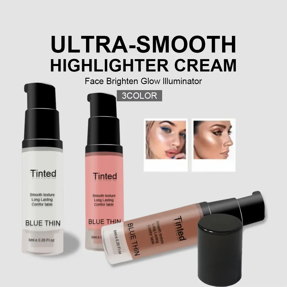 3 Colors Fashion High Gloss Highlighter Powder Spray Glitter Shimmer Sparkle Makeup for Face And Body - Beauty Highlight Spray