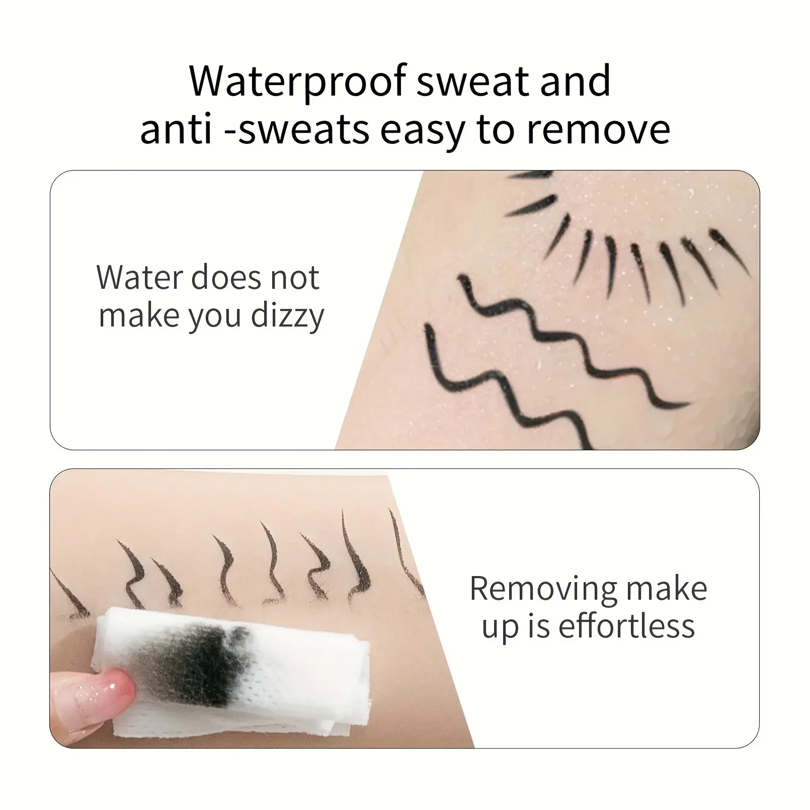 Rose Gold Liquid Eyeliner - High-quality, Waterproof, Quick-drying, Long-lasting, Natural Black Eyeliner