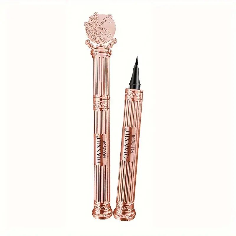 Rose Gold Liquid Eyeliner - High-quality, Waterproof, Quick-drying, Long-lasting, Natural Black Eyeliner