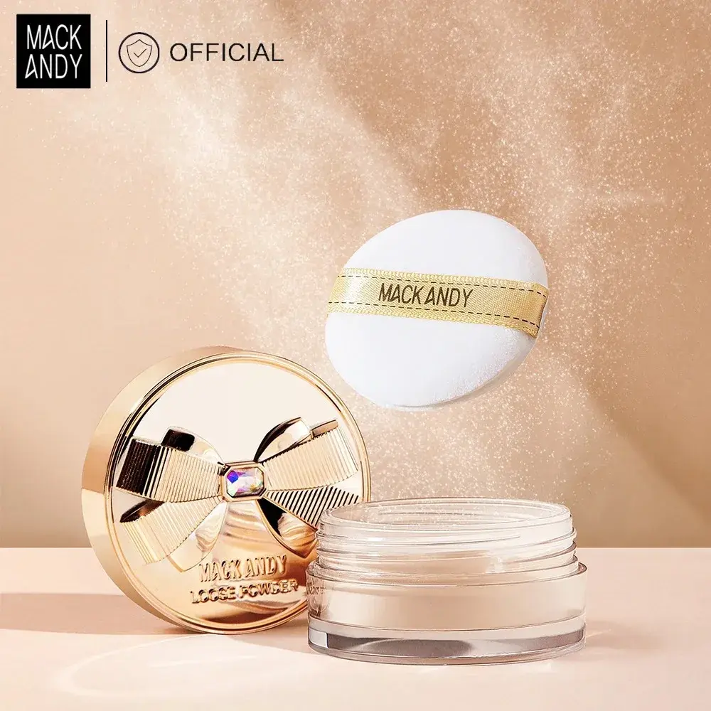 Weightless Silky Loose Powder Foundation for Fresh Base Makeup Mattifying All-Day Touch-Up Cosmetic Accessory