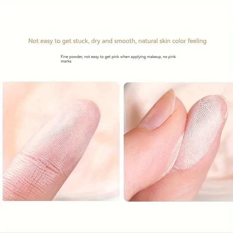 Weightless Silky Loose Powder Foundation for Fresh Base Makeup Mattifying All-Day Touch-Up Cosmetic Accessory