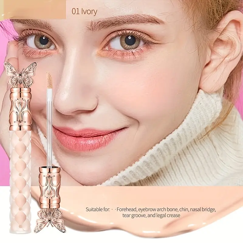 O'CHEAL Silky Moisturizing Concealer Translucent Texture Blemish Covering Wrinkle-Free Long-Lasting Makeup