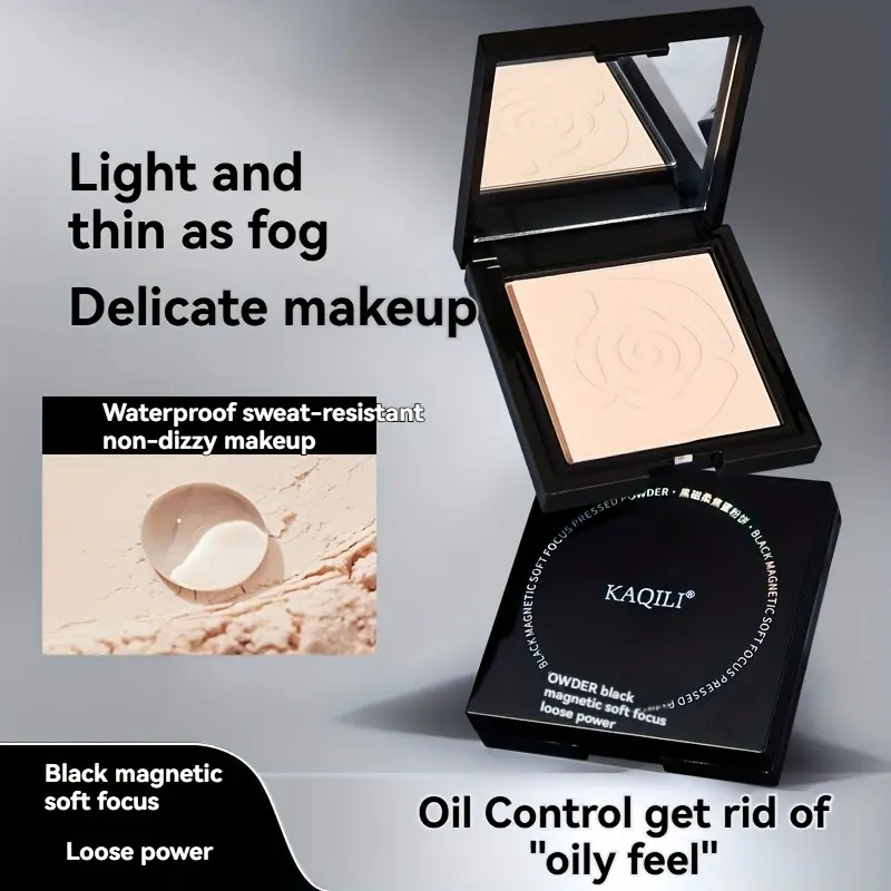 Long-Lasting Matte Finish Makeup Oil Control Concealment Non-Transfer Color Enhancement Touch-Up Setting Powder For Mother's Day