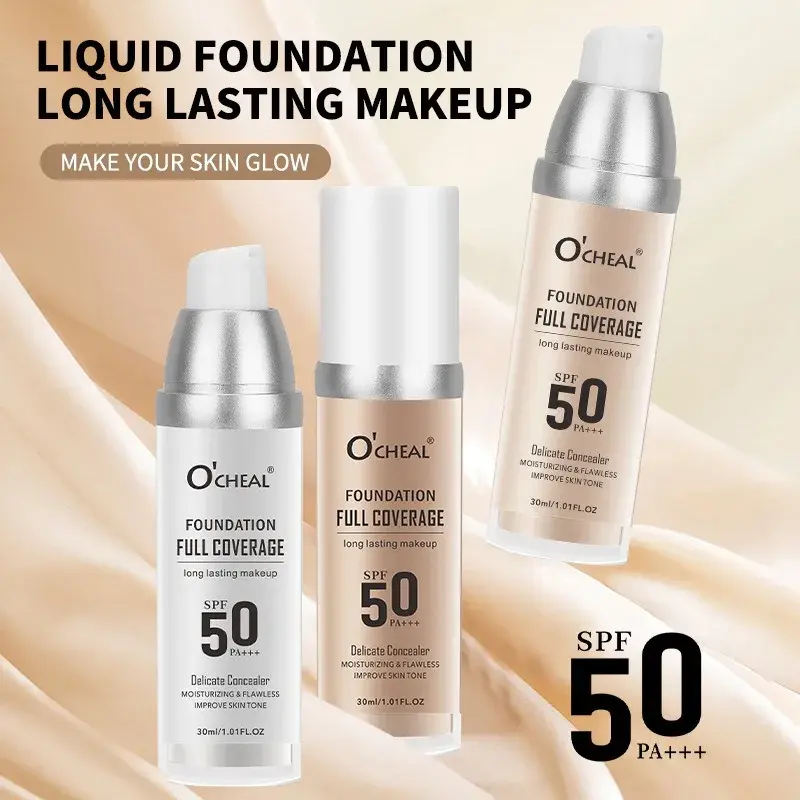 Color Changing Foundation Makeup Concealer Long Lasting Moisturizing Nourishing Oil-Control Skin Face Base Cosmetics