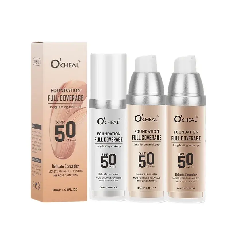 Color Changing Foundation Makeup Concealer Long Lasting Moisturizing Nourishing Oil-Control Skin Face Base Cosmetics